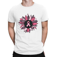 Sunflower Pink Cancer Awareness Women Warrior T-shirt | Artistshot