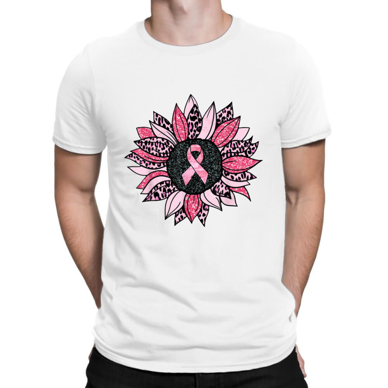 Sunflower Pink Cancer Awareness Women Warrior T-shirt | Artistshot