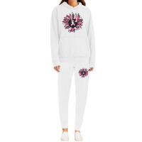 Sunflower Pink Cancer Awareness Women Warrior Hoodie & Jogger Set | Artistshot