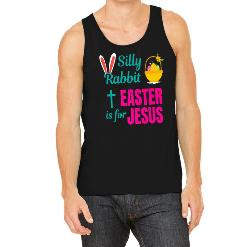 Easter Funny Silly Rabbit Christian Cross Tank Top | Artistshot