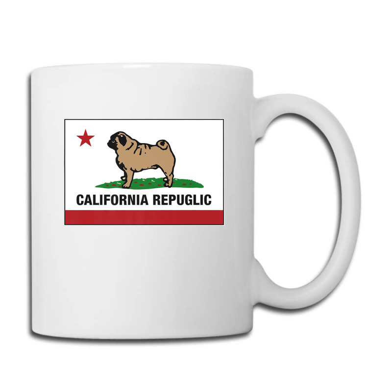 Funny Pug California Repuglic California Cali Coffee Mug | Artistshot