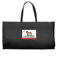 Funny Pug California Repuglic California Cali Weekender Totes | Artistshot