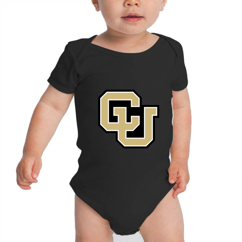 Uc Boulder Athletic Wordmark All Over Baby Bodysuit | Artistshot