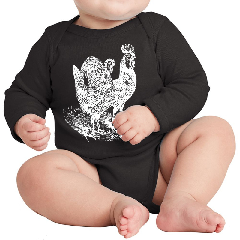 Rooster Chicken Farm Country, Rooster Chicken Farm, Country, Chickens  Long Sleeve Baby Bodysuit by SHATGLIM | Artistshot