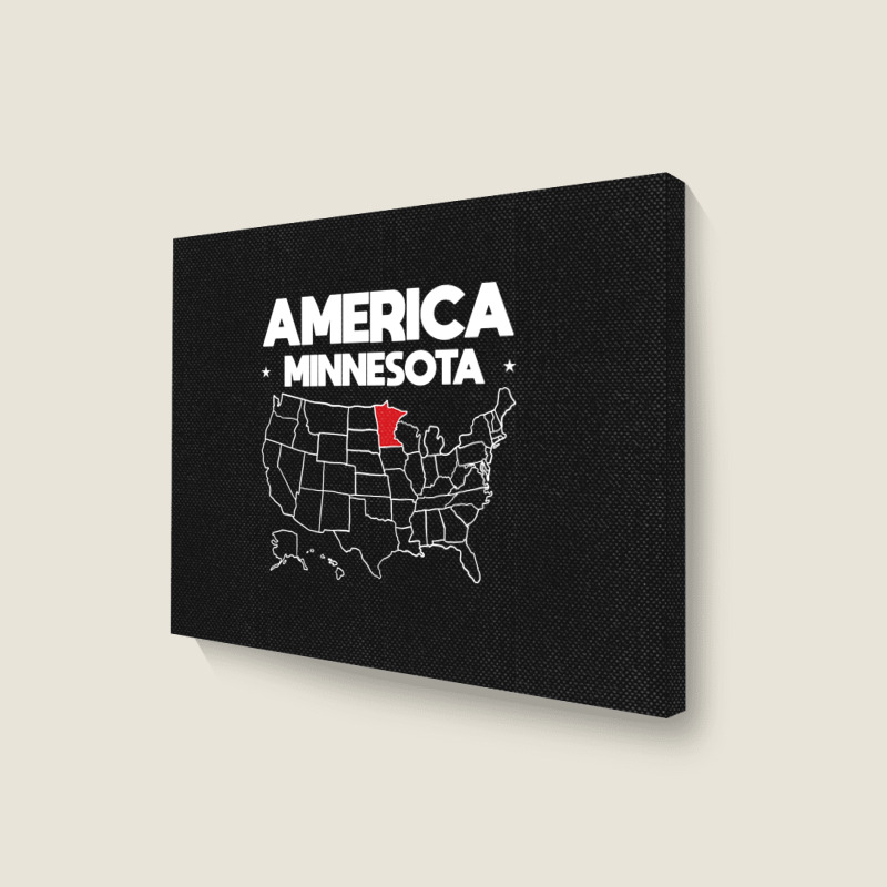 Usa Minnesota, Usa Minnesota Vintage, Usa Minnesota Art, Usa Minnesota Landscape Canvas Print | Artistshot