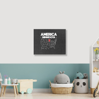 Usa Minnesota, Usa Minnesota Vintage, Usa Minnesota Art, Usa Minnesota Landscape Canvas Print | Artistshot