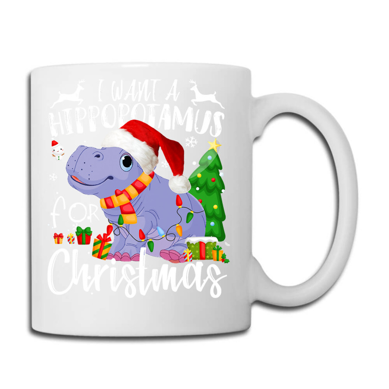 Hippopotamus I Want A Hippopotamus For Christmas Xmas Hippo 132 Hippo Coffee Mug | Artistshot