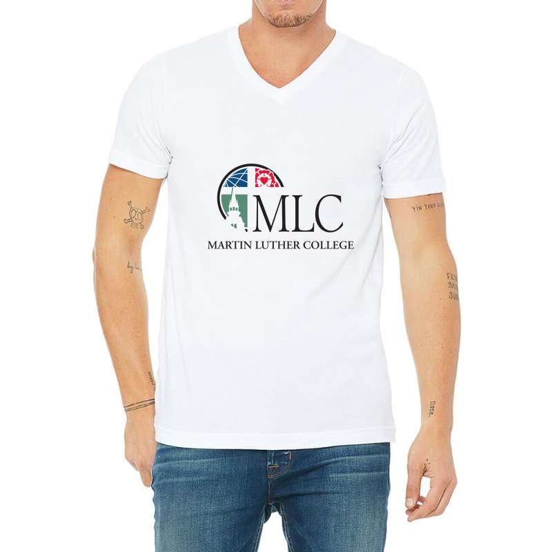 Martin Luther College V-Neck Tee by irosima | Artistshot