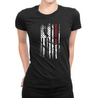 San Mateo Area Code American Flag, California Gift Ladies Fitted T-shirt | Artistshot