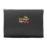 German Catchy Music Lover No Schlager No Party Musician Accessory Pouches | Artistshot