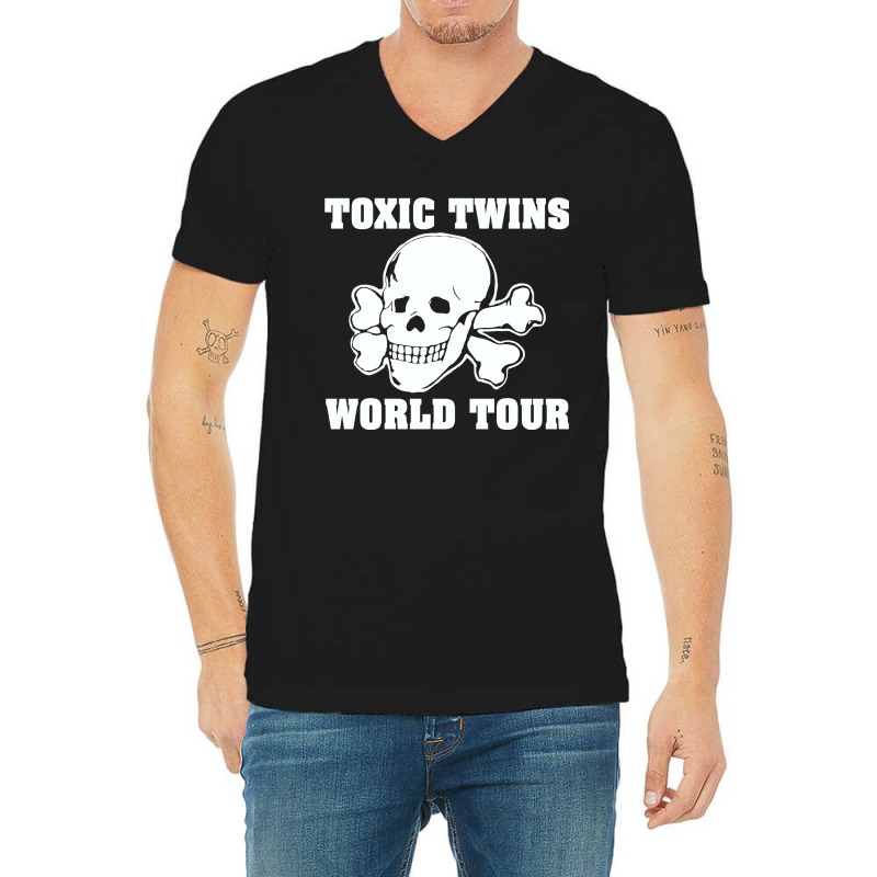 Toxic Twin World Tour V-neck Tee | Artistshot