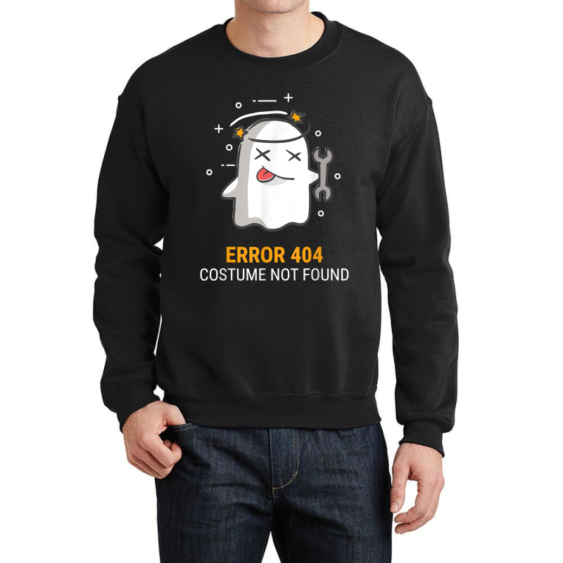 Error 404 Costume Not Found Easy Halloween Ghost Crewneck Sweatshirt | Artistshot