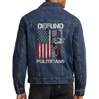 Defund Politicians, Defund Politicians Art, Defund Politicians Vintage Men Denim Jacket | Artistshot