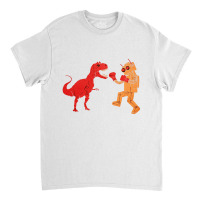 Dinosaur Vs Robot, Dinosaur Vs Robot Art, Dinosaur Vs Robot Vintage, D Classic T-shirt | Artistshot