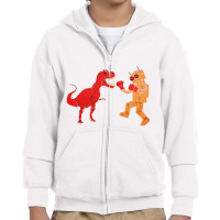 Dinosaur Vs Robot, Dinosaur Vs Robot Art, Dinosaur Vs Robot Vintage, D Youth Zipper Hoodie | Artistshot