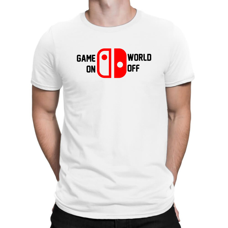 Game On World Off For Light T-shirt | Artistshot