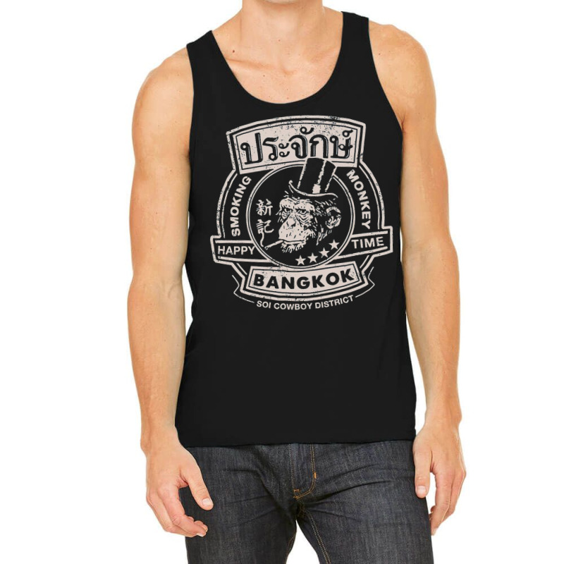 Smoking Monkey, Bar, Beer, Drinking, Famous, Pub, Bangkok Thailand, Th Tank Top | Artistshot