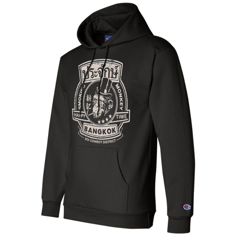 Smoking Monkey, Bar, Beer, Drinking, Famous, Pub, Bangkok Thailand, Th Champion Hoodie | Artistshot