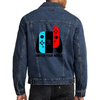 Switch Your World Men Denim Jacket | Artistshot