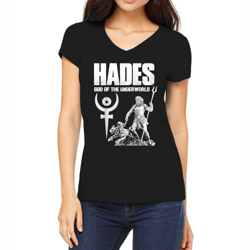 Hades Greek Mythology God Ancient Greece History Raglan Baseball Tee Women's V-neck T-shirt | Artistshot