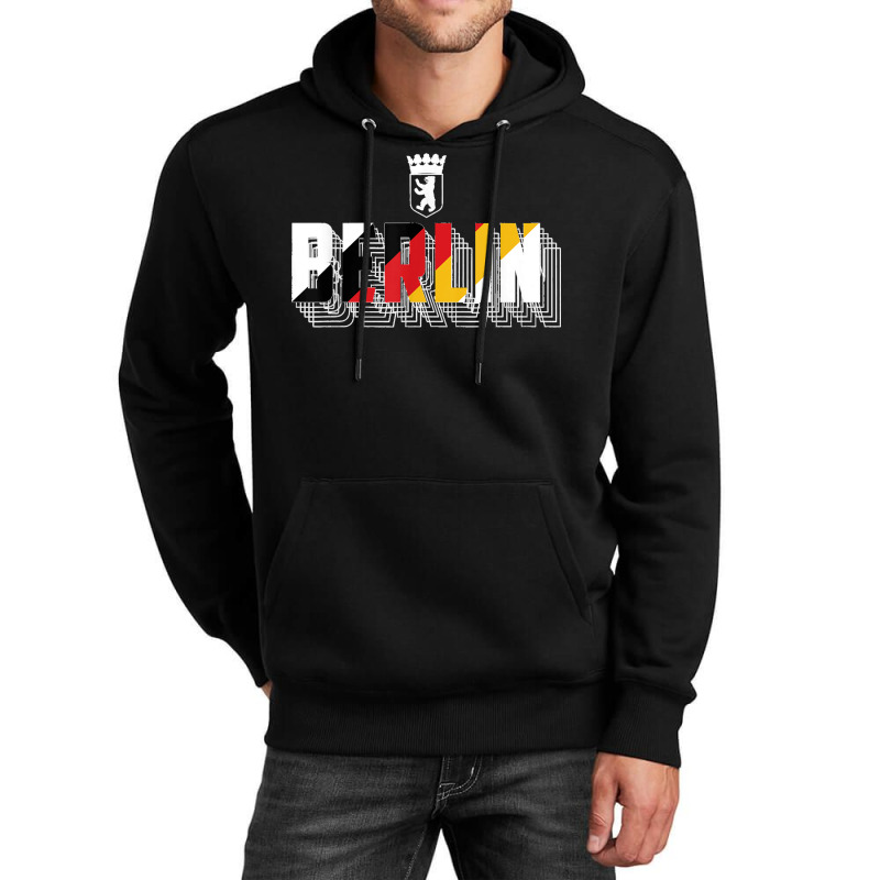 Berlin Typography Germany Flag Berlin Bear Symbol T Shirt Unisex Hoodie | Artistshot