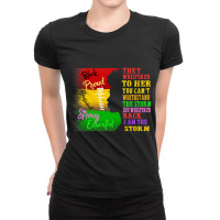 Black History Month  African Woman Afro I Am The Storm Music Vintage Ladies Fitted T-shirt | Artistshot