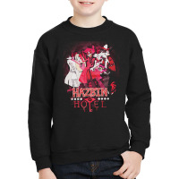 Hazbin Hotel, Graphic, Funny, Alastor, Hazbin, Hotel, Angel Dust, Radi Youth Sweatshirt | Artistshot