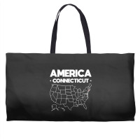 Usa Connecticut, Usa Connecticut Vintage, Usa Connecticut Art, Usa Con Weekender Totes | Artistshot