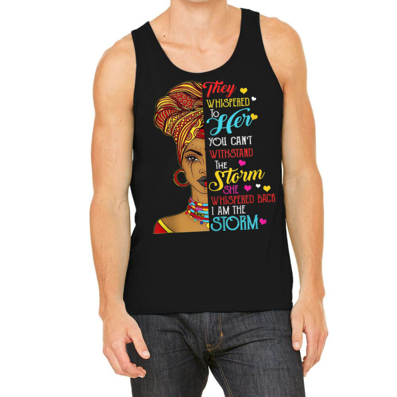 Black History Month  African Woman Afro I Am The Storm Painting Tank Top by TyrellDesign | Artistshot