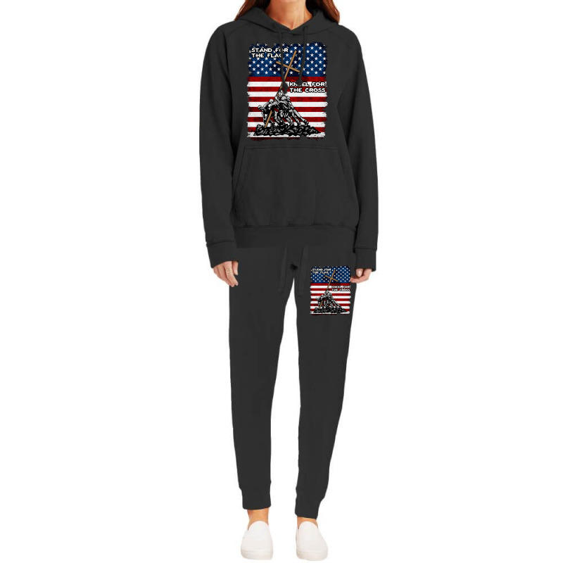 Stand For The Flag Kneel For The Cross, Stand For The Flag, Kneel For  Hoodie & Jogger Set | Artistshot