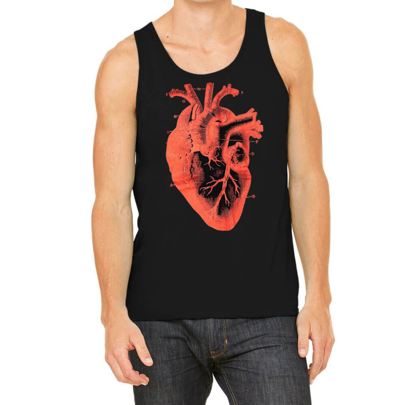 Anatomic Vintage Heart, Anatomic Vintage Heart Art, Anatomic Vintage H Tank Top | Artistshot