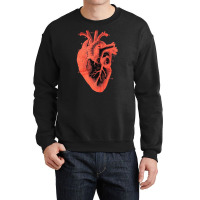 Anatomic Vintage Heart, Anatomic Vintage Heart Art, Anatomic Vintage H Crewneck Sweatshirt | Artistshot