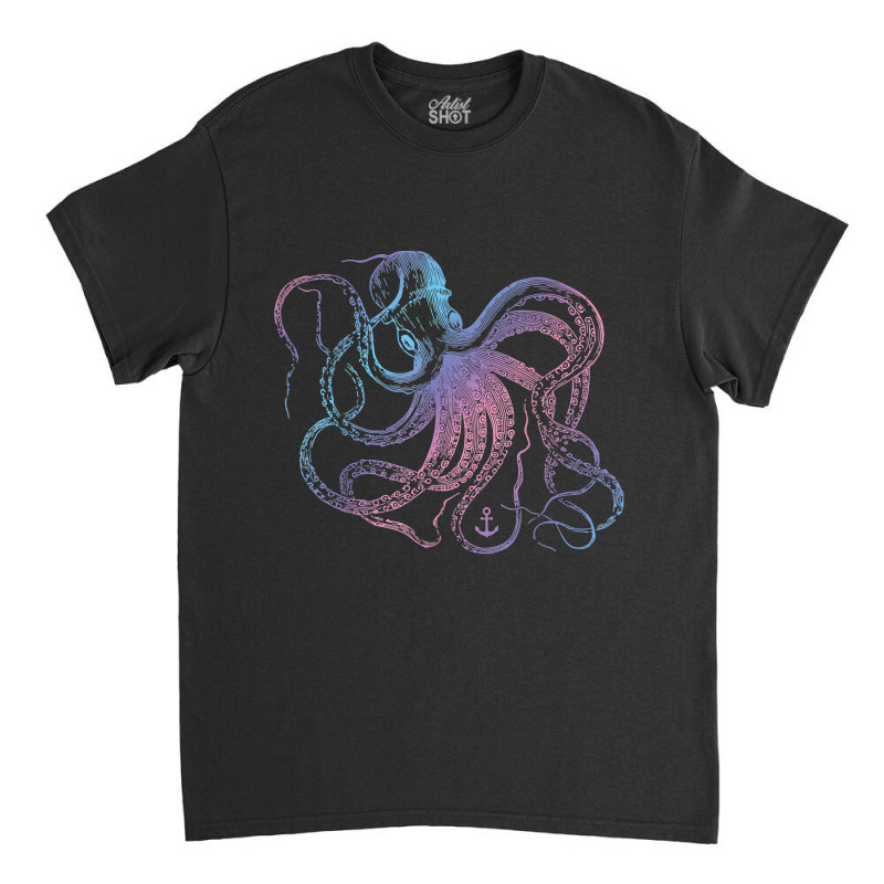 Octopus Cool Vintage Marine Biologist Ocean Sea Life 1 Classic T-shirt | Artistshot