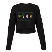 Normalize Minds Of All Kinds Video Games Character Cropped Sweater | Artistshot