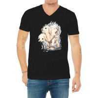 Ceberus Junior Dog, Ceberus Junior Dog Art, Ceberus Junior Dog Vintage V-neck Tee | Artistshot