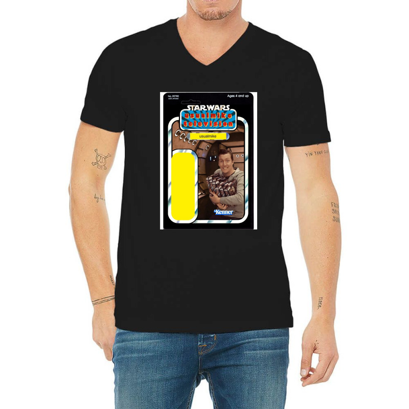 Usualmike Television Cardback V-neck Tee | Artistshot