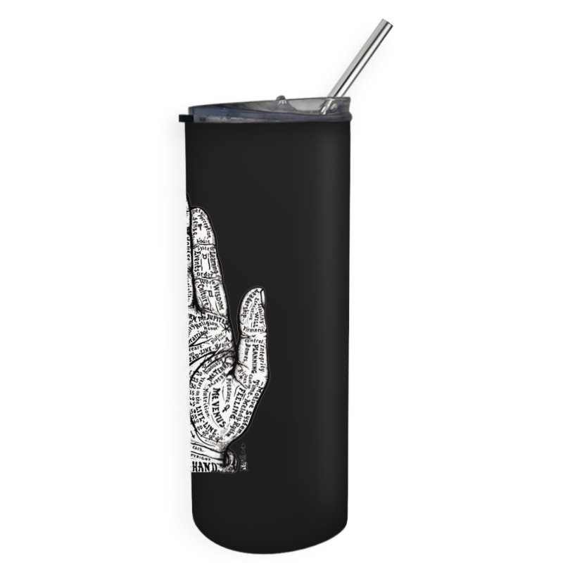 Chart Of The Hand, Palmistry, Chart, The Hand, Chart Of The Hand Vinta Skinny Tumbler by SHOPBEES | Artistshot