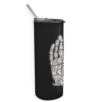 Chart Of The Hand, Palmistry, Chart, The Hand, Chart Of The Hand Vinta Skinny Tumbler | Artistshot