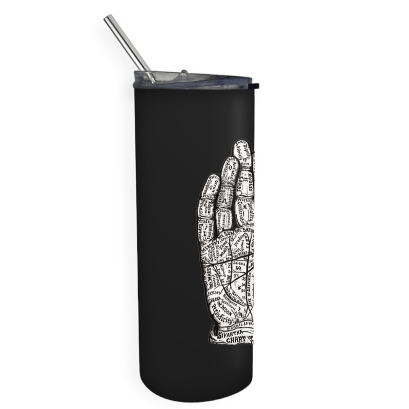 Chart Of The Hand, Palmistry, Chart, The Hand, Chart Of The Hand Vinta Skinny Tumbler by SHOPBEES | Artistshot