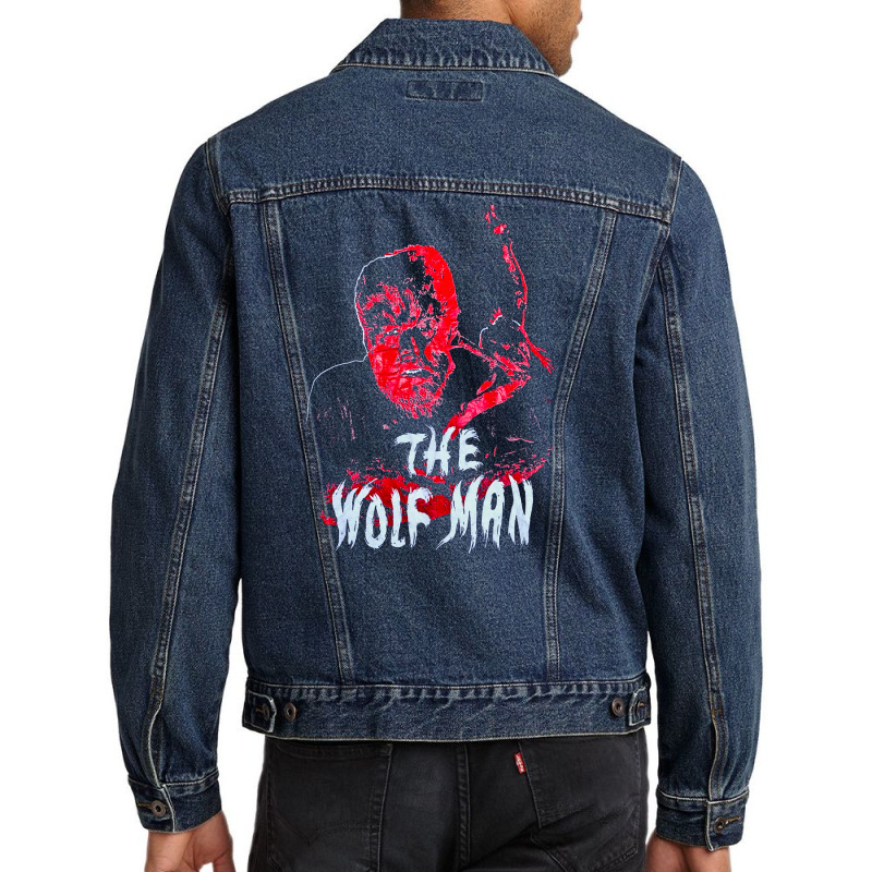 J089 Vintage The Wolf Man Movie, J089 Vintage The Wolf Man Movie Art,  Men Denim Jacket | Artistshot