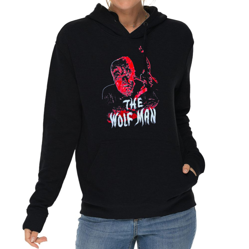 J089 Vintage The Wolf Man Movie, J089 Vintage The Wolf Man Movie Art,  Lightweight Hoodie | Artistshot