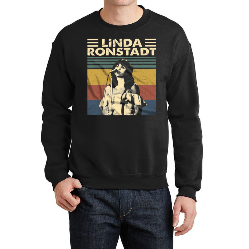 Linda Ronstadt, Linda Ronstadt Vintage, Linda Ronstadt Singer, Linda R Crewneck Sweatshirt | Artistshot