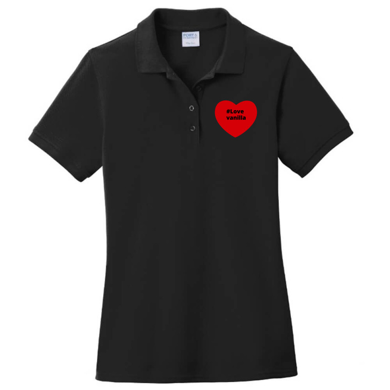 Love Vanilla, Hashtag Heart, Vanilla 2 Ladies Polo Shirt by chillinxs | Artistshot