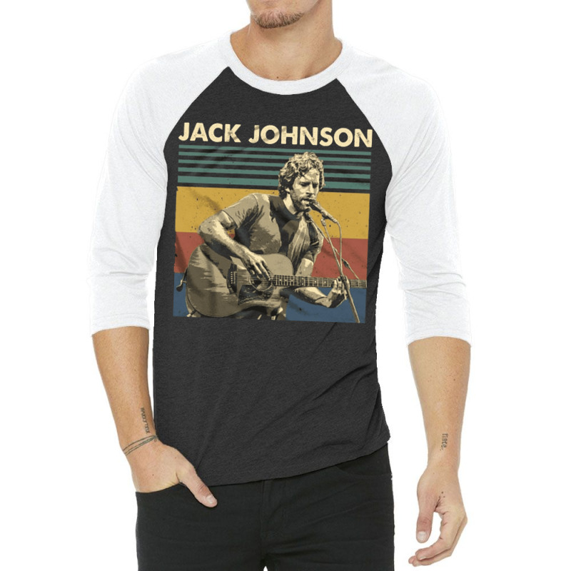 Jack Johnson Vintage, Jack Johnson Art, Jack Johnson Vintage, Jack Joh 3/4 Sleeve Shirt | Artistshot