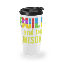 Build And Be Awesome Brick Builder Kids Block Set Builder Travel Mug | Artistshot