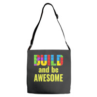 Build And Be Awesome Brick Builder Kids Block Set Builder Adjustable Strap Totes | Artistshot