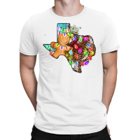 Christmas Texas Map T-shirt | Artistshot