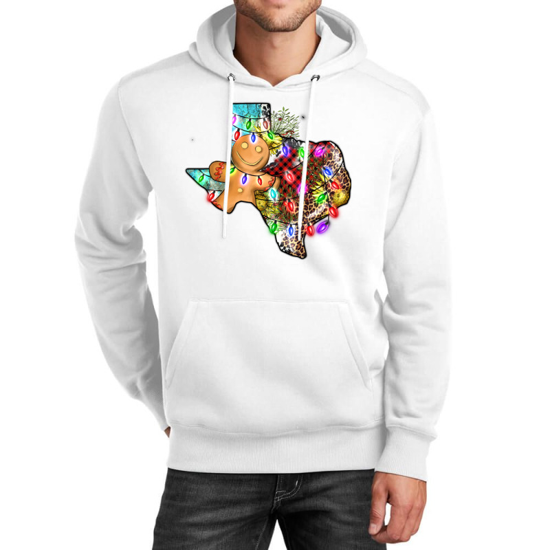 Christmas Texas Map Unisex Hoodie | Artistshot