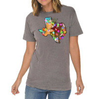 Christmas Texas Map Vintage T-shirt | Artistshot