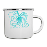 Octopus Cool Vintage Marine Biologist Ocean Sea Life 4 Camper Cup | Artistshot